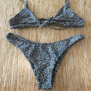 Leopard Print Bikini Set